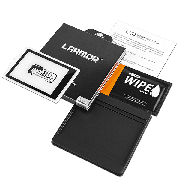 Displayschutz zu Canon R8 und R50 aus Glas offen