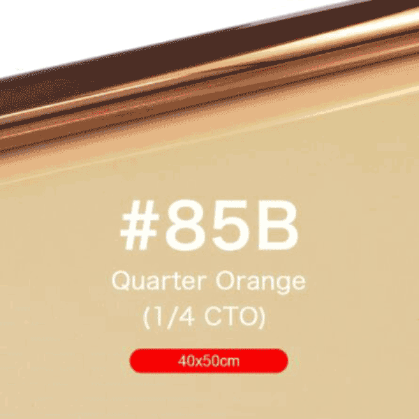 Gel Color filter quarter CTO orange 40x50cm #85B