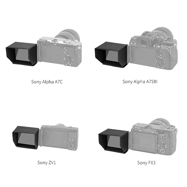 SmallRig Display Sonnenschutz zu diversen Sony Kameras 3206 SmallRig Display Sonnenschutz zu diversen Sony Kameras 3206