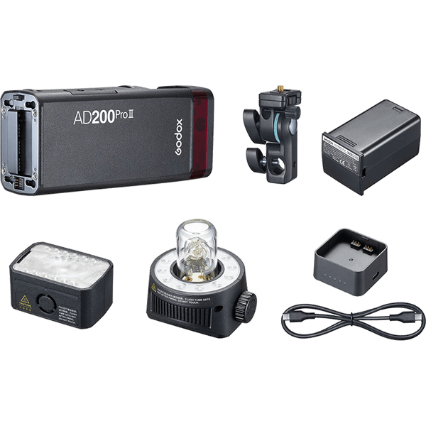Godox AD200pro-2 Blitzgeraet mit Akku Lieferumfang