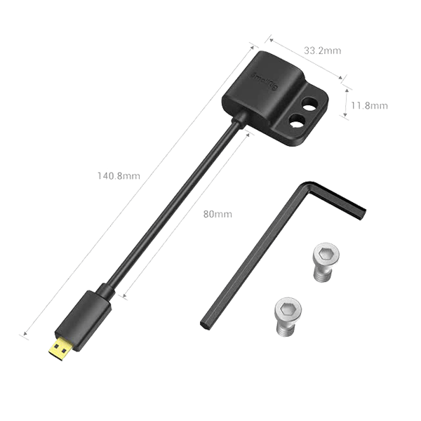 SmallRig Ultra Slim 4K HDMI Adapter Kable D zu A 3021