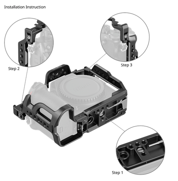 SmallRig Kamera Cage zu Nikon Z50 II Montage