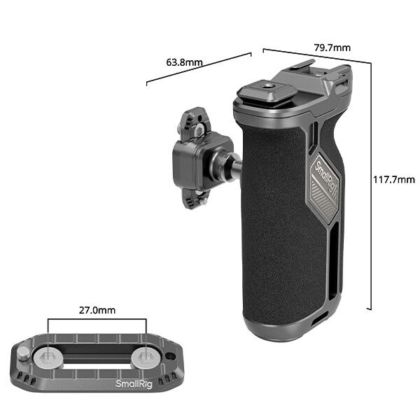 SmallRig Quick Release Handle Black Dimensions