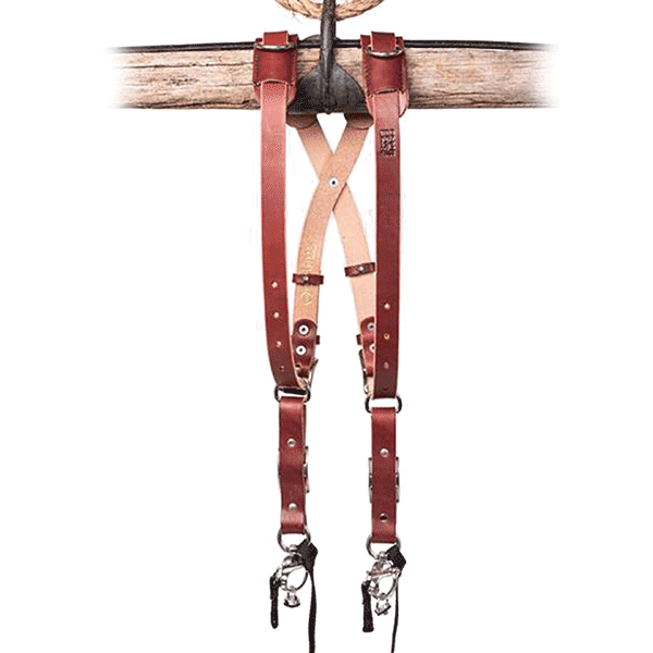 Camera strap leather Skinny Bridle Leather Chestnut - Large