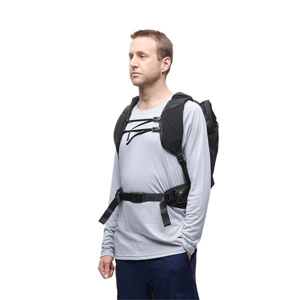 Outdoor 25L and 45L black Peak Design hip belt