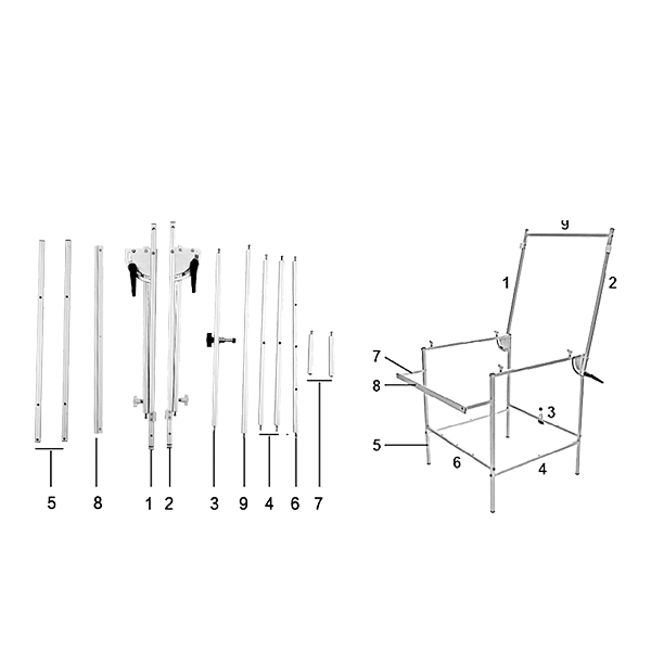 Aufnahmetisch JB-60x130cm 
