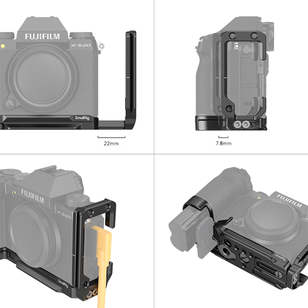 SmallRig L-Winkel zu Fujifilm X-S20 4231 Detail