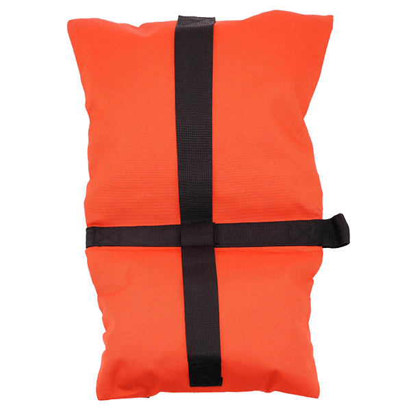 Sandsack zu Lampenstativ doppelt in Orange unterseite