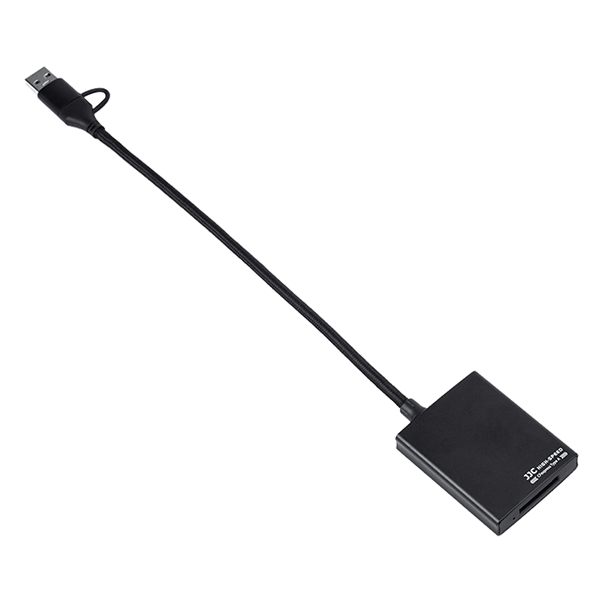 Kartenleser CFexpres Typ A Speicherkarte USB C von JJC Anschluss Detail ganze länge