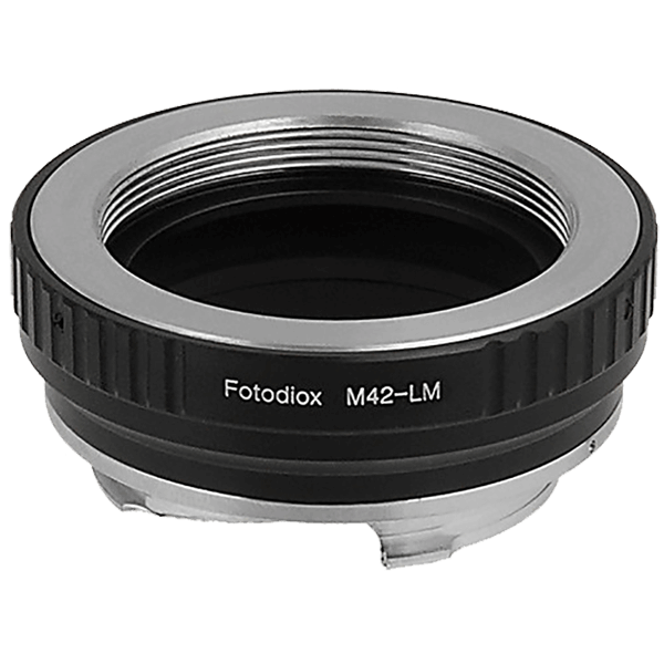 Lens Adapter M42 with Built-In Iris Control for Leica M-Mount Cameras by Fotodiox Pro