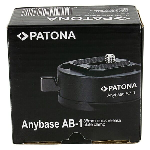 Patona quick-release plate with flip-lock closure Packaging
