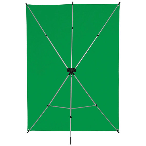 Greenscreen Westcott X-Drop Hintergrund Kit mit grünem Stoff 150 auf 210cm Gestell