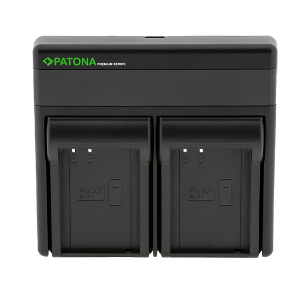 Ladegerät Kamera Akku Dual zu Olympus BLN-1 USB-C