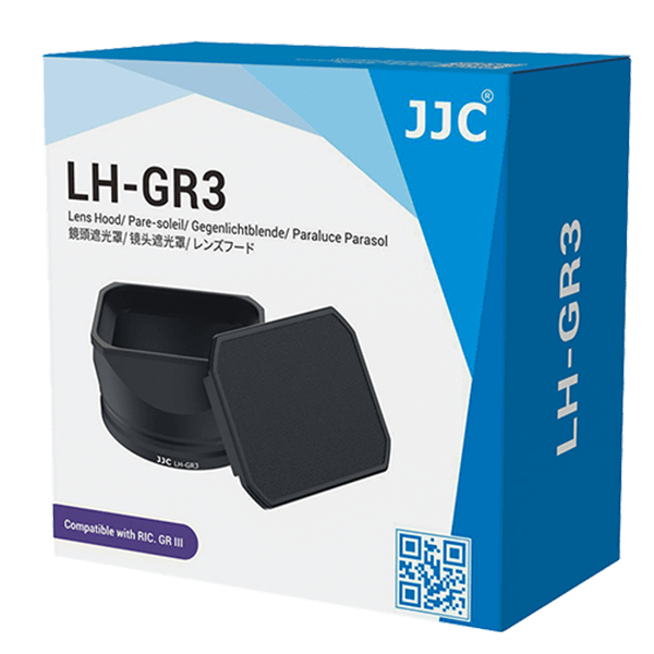 Gegenlichtblende zu Ricoh GR3 von JJC verpackung