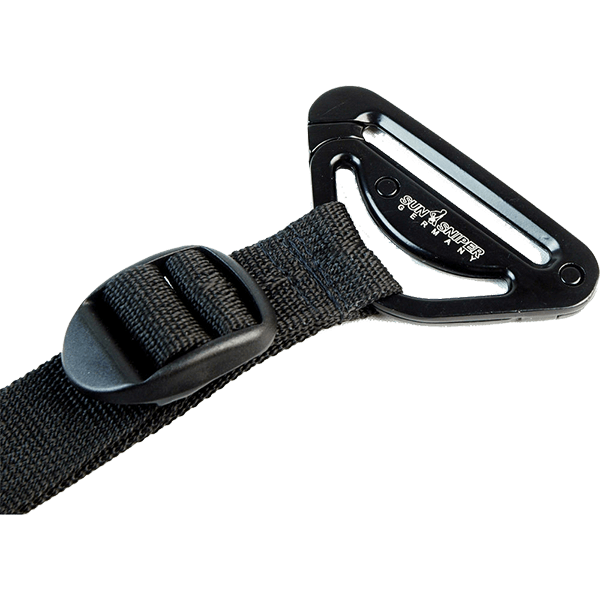 Sun-Sniper Rotaball Kameragurt für Messengertaschen Verschluss geschlossen