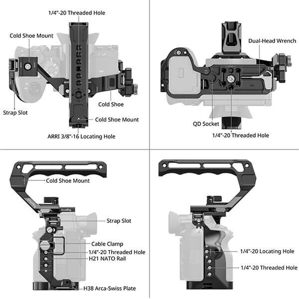 SmallRig Cage with Handle for Sony Alpha 7R VI SmallRig Cage with Handle for Sony Alpha 7R VI