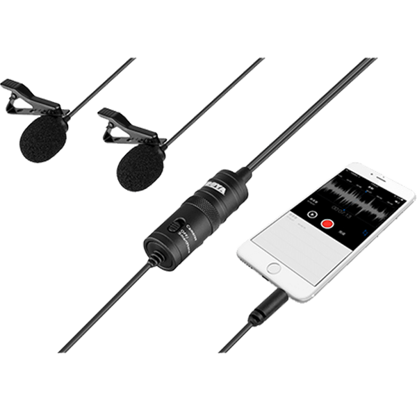 Boya BY-M1DM Dual Lavalier Mikrofon Mono