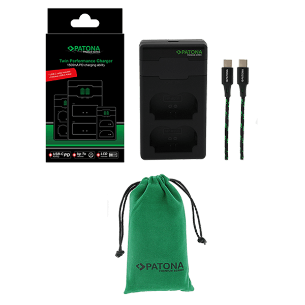 Doppel USB C Ladegerät zu Fuji NP-W235