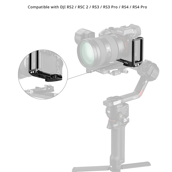 Smallrig L Winkel zu Sony Alpha A1 III und Alpha 9 III an Gimbal