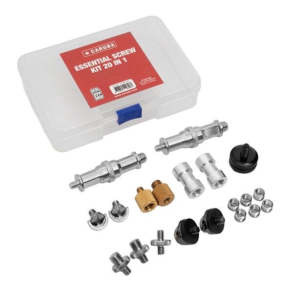 Caruba Essential Screw Kit 20 in 1 Schraubenset fuer Fotozubehoer