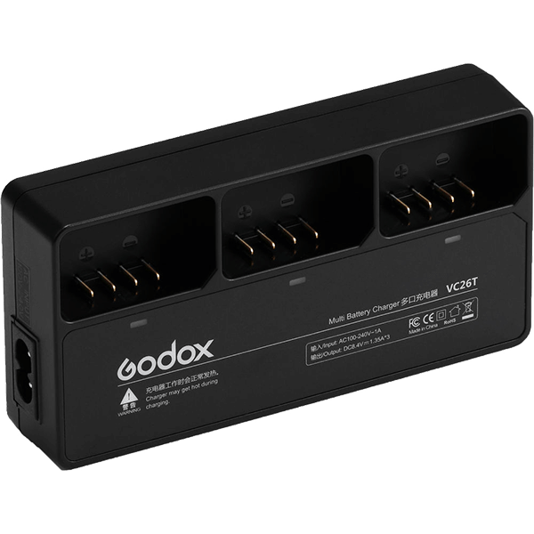 Godox VC26T Multi-Battery Charger for Godox VB26 or VB26A