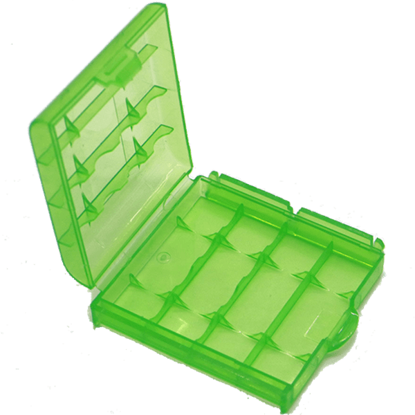 Transport box for AA / AAA batteries Batteries green