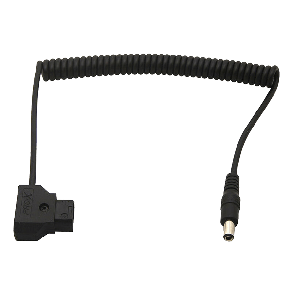 D-Tap DC Coiled Cable for DSLR Rig V-mount detail