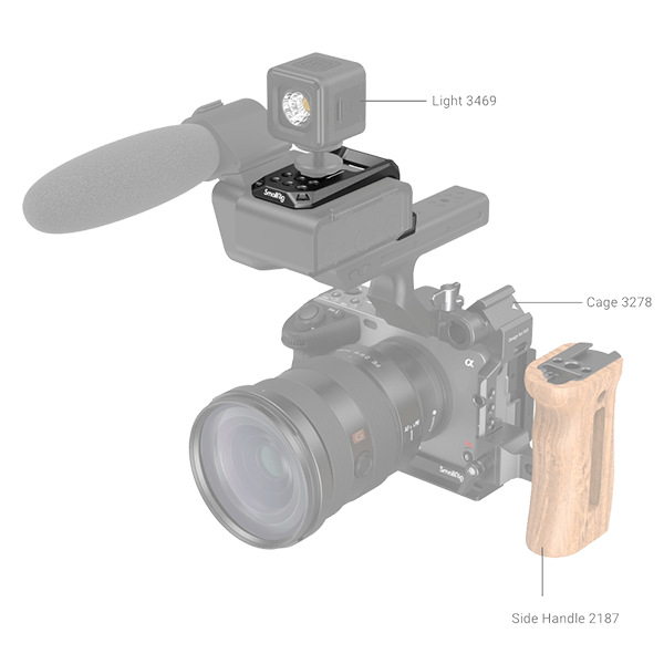 SmallRig Aufsatzplatte zu Sony FX30 FX3 XLR Kamera