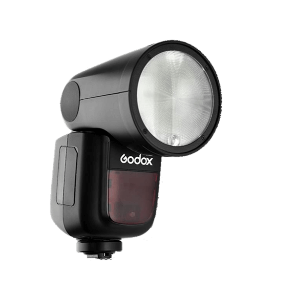 Godox V1 flash unit for Sony in action, perfect for professional photography.