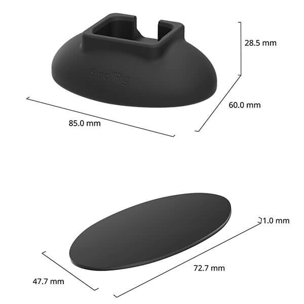 SmallRig 6008 silicone base for DJI Osmo Pocket 4 dimmension SmallRig 6008 silicone base for DJI Osmo Pocket 4 dimmension