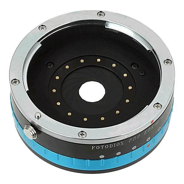 Objektivadapter Canon EF auf Sony E-Mount mit dezentrierter Blendensteuerung von Fotodiox
