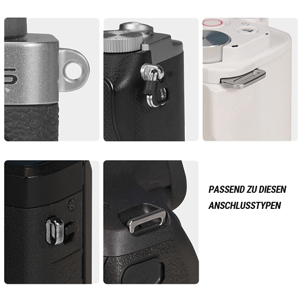 Handschlaufe aus Leder von Smallrig 3926 Anschluss möglichkeiten