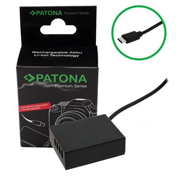 Fujifilm NP-W126S Dummy Akku USB C Patona Fujifilm NP-W126S Dummy Akku USB C Patona