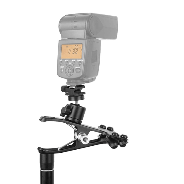 Jinbei JB11-063A Universal-Klemme mit Kugelkopf-Blitzhalterung