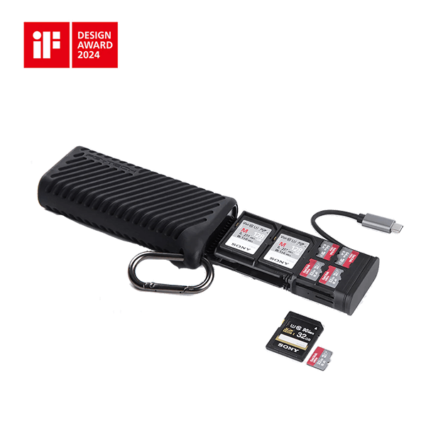 SD Kartenlesegeraet und Speicherkartenetui in einem mit USB-C