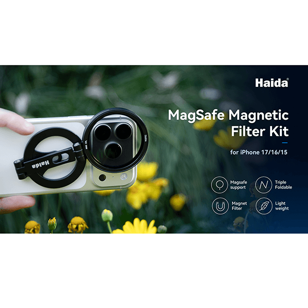 Haida MagSafe Magnetfilter-Set fuer Smartphone