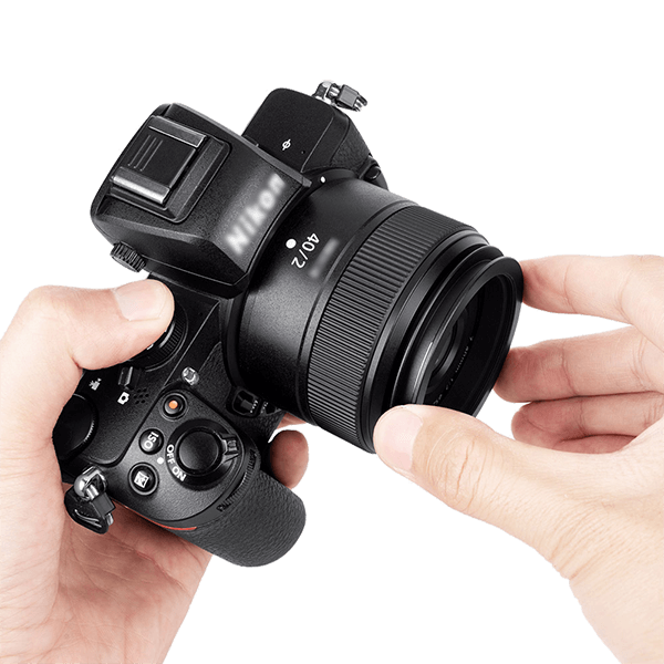 Lens hood for Nikon Z 40mm f2 from JJC
