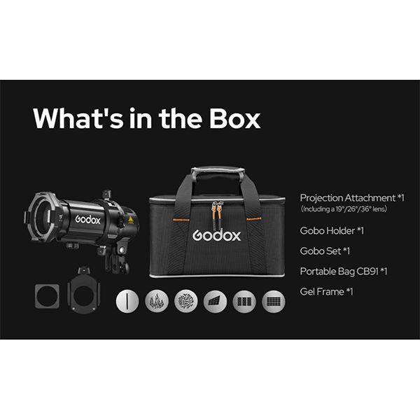 Godox MLP36K Projection Attachment for ML30 and ML60 LED Lights