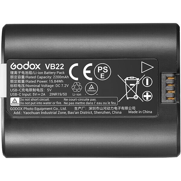 Godox VB-22 battery for V480 flash – front view