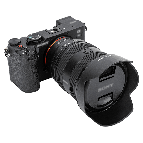 JJC LH-SH174 montiert auf Sony 70–200 mm Objektiv JJC LH-SH174 montiert auf Sony 70–200 mm Objektiv