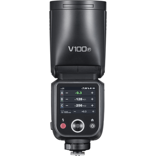 Godox V100 zu Fujifilm Aufsteckblitz mit Akku