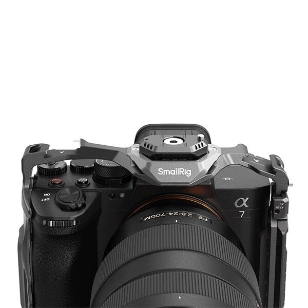 SmallRig Schnellverschluss Handgriff schwarz Montiert