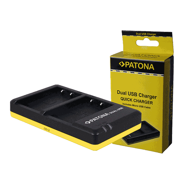 Dual Quick-Charger for Panasonic DMW-BLC12 E by Patona