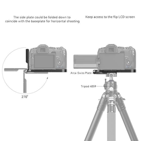 SmallRig L-Winkel zu Canon EOS R8 und EOS RP 4211 Montage