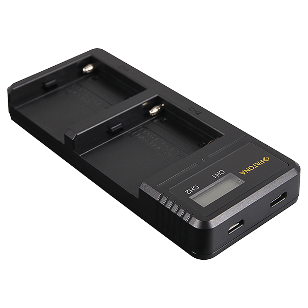 Dual LCD USB Ladegerät Sony F550 F750 F970 FM50