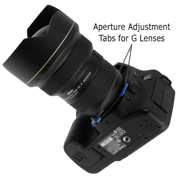 Objektivadapter Nikon F Mount G-Type auf Canon EF von Fotodiox Kamera