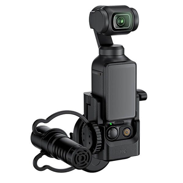 Magnetic holder for DJI Osmo Pocket 3 with camera and microphone