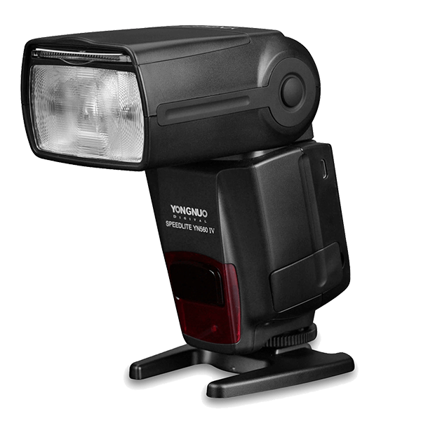 Systemblitz Yongnuo YN-560 IV Negativ Display seitlich