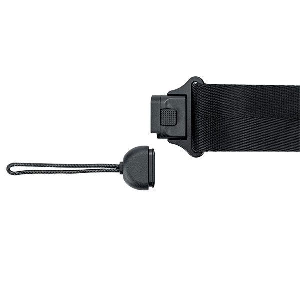 Kameragurt breit in schwarz grau mit Schnellverschluss QRS-D1-SG von JJC Verschluss