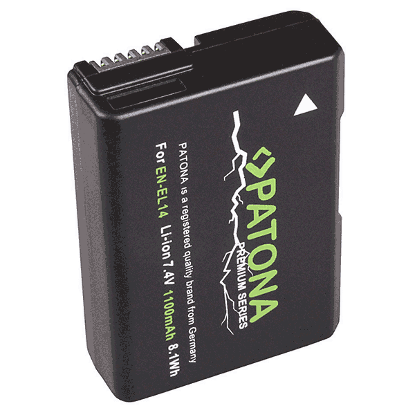 Premium Battery for Nikon EN-EL14 by Patona